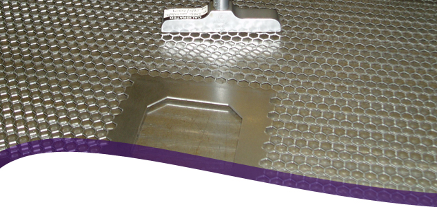 Metal levelling ensures flat perforated sheets after punching